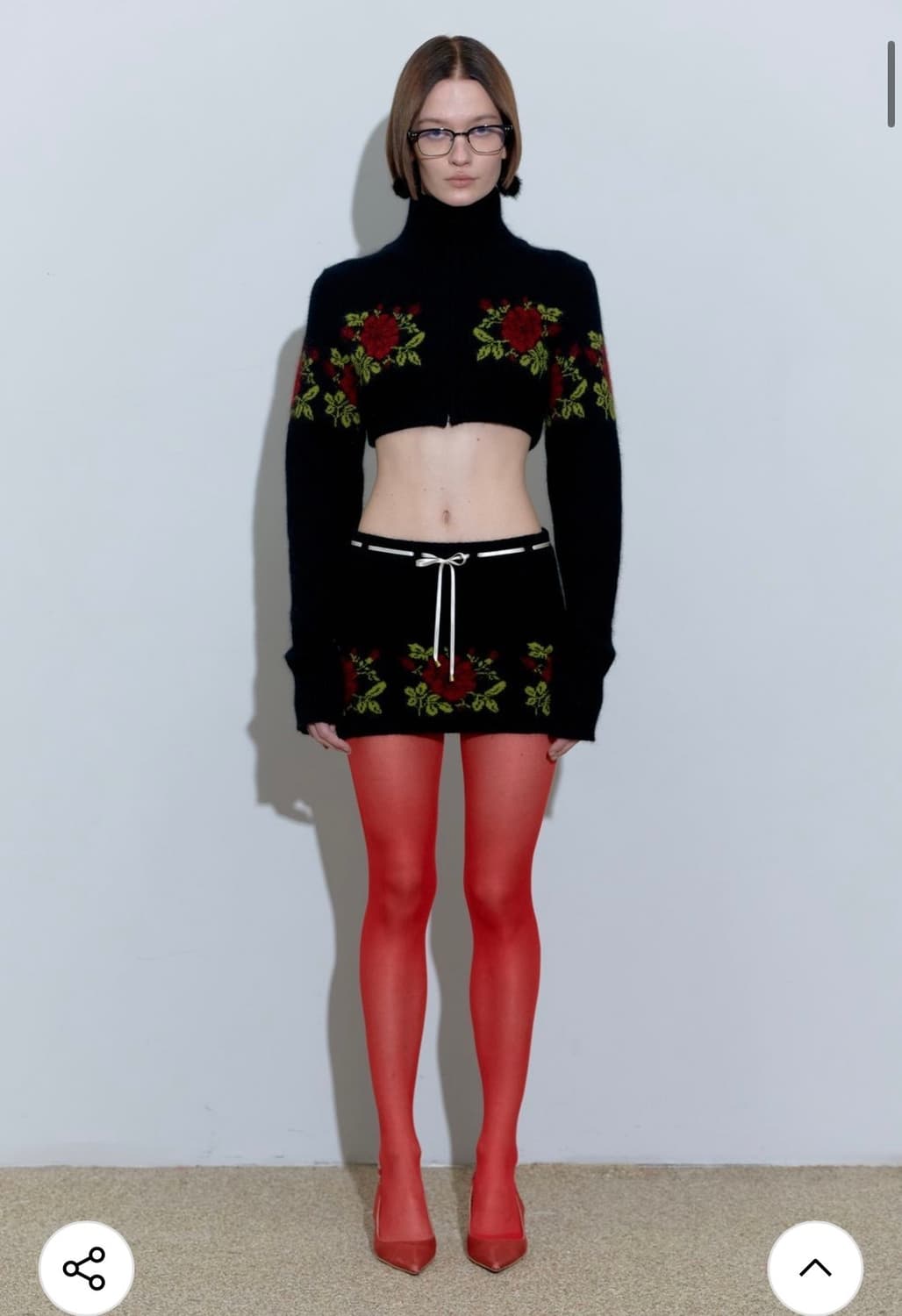 스컬프터 니트 셋업 세트 블랙 상품이미지1