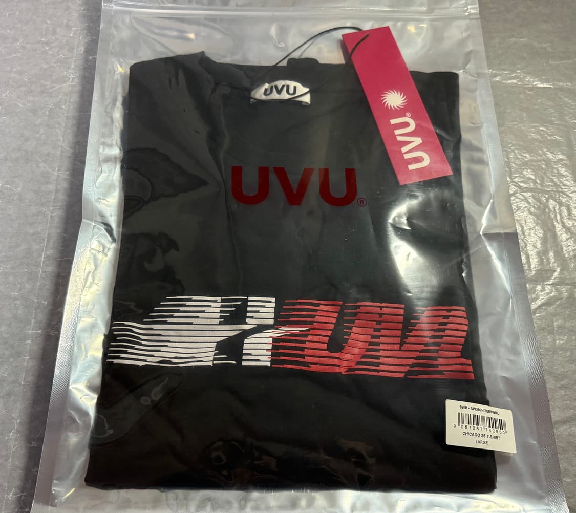 [L] UVU 시카고 25 티셔츠 블랙 상품이미지2