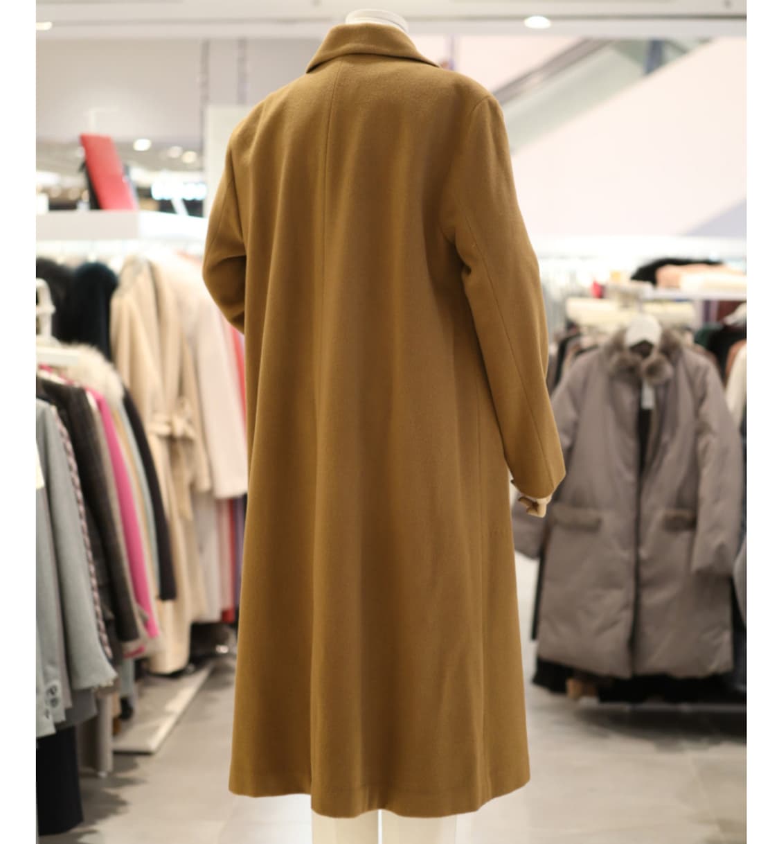 더아이잗(THE IZZAT) 울 캐시미어 플레어코트 55-66 새상품 상품이미지3