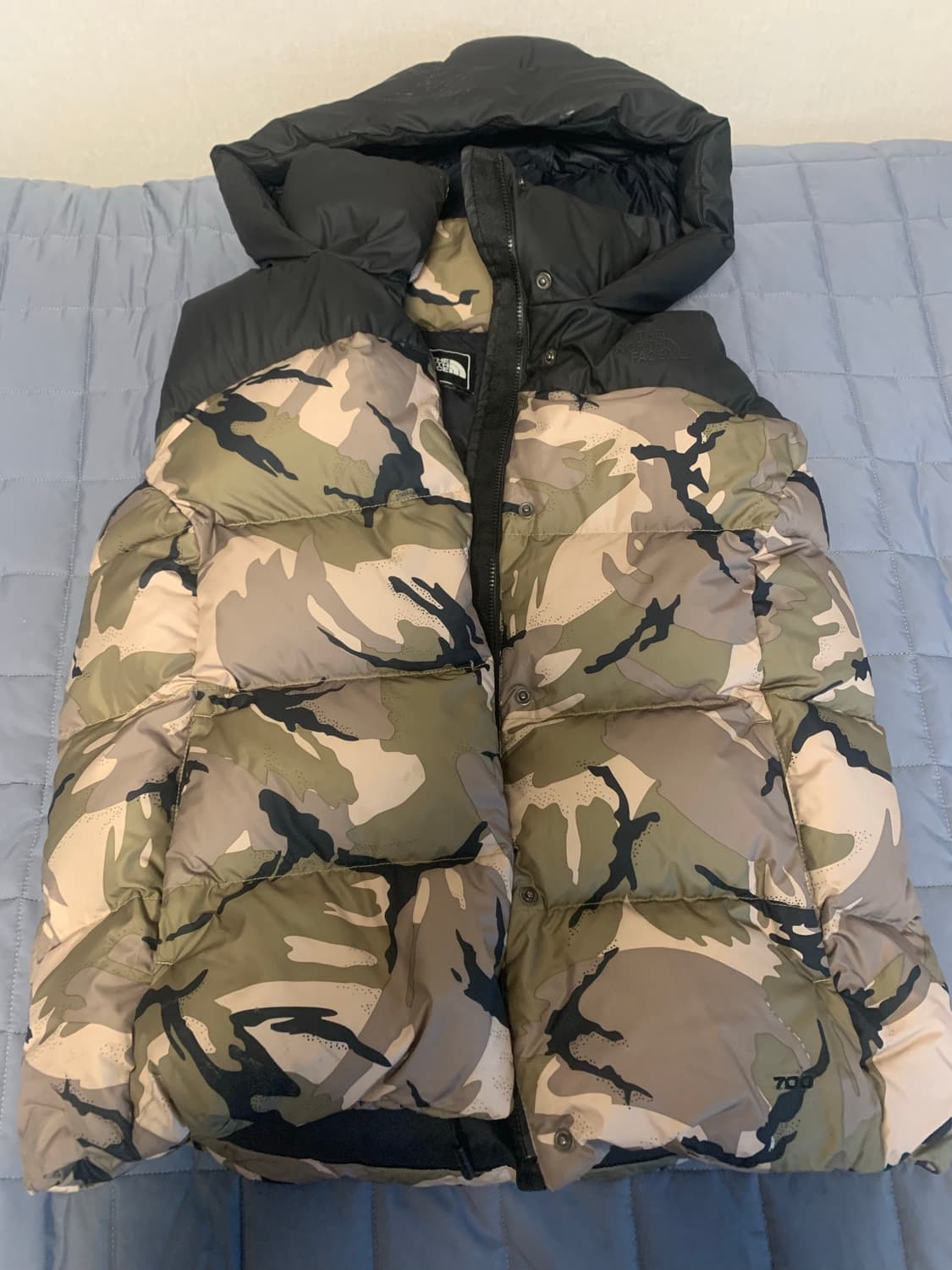 노스페이스 눕시 조끼패딩 카모 상품이미지1