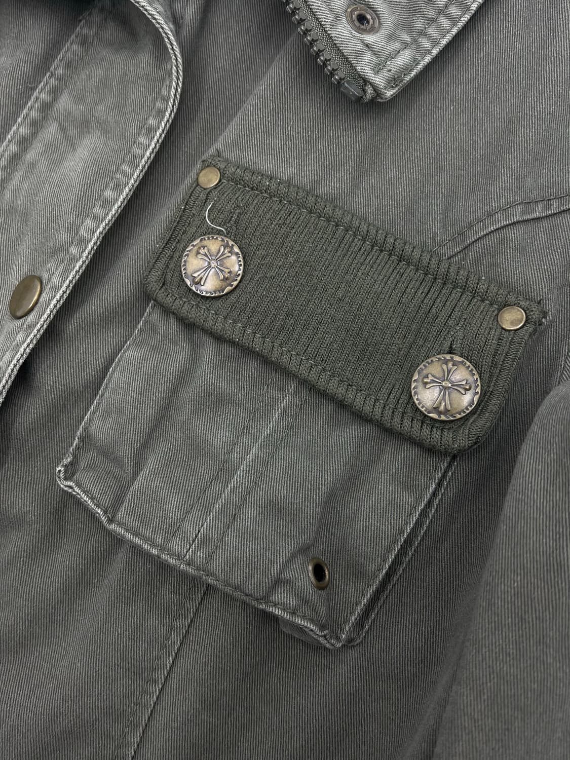 빈티지 버튼 디테일 필드자켓 상품이미지3