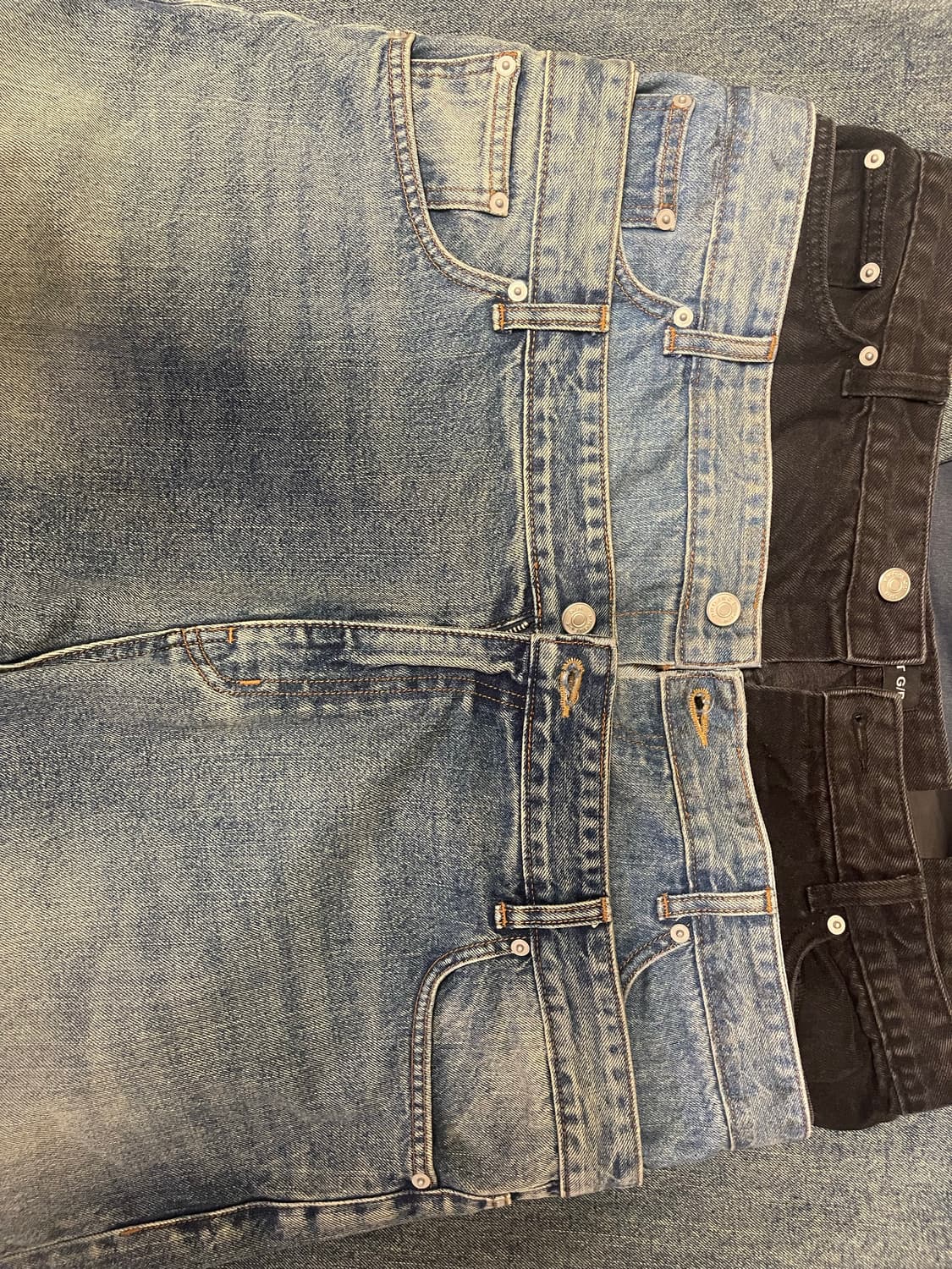 급처 가격제시 받아봄) 프로젝트 지알 레이어드 데님팬츠 3사이즈 상품이미지3