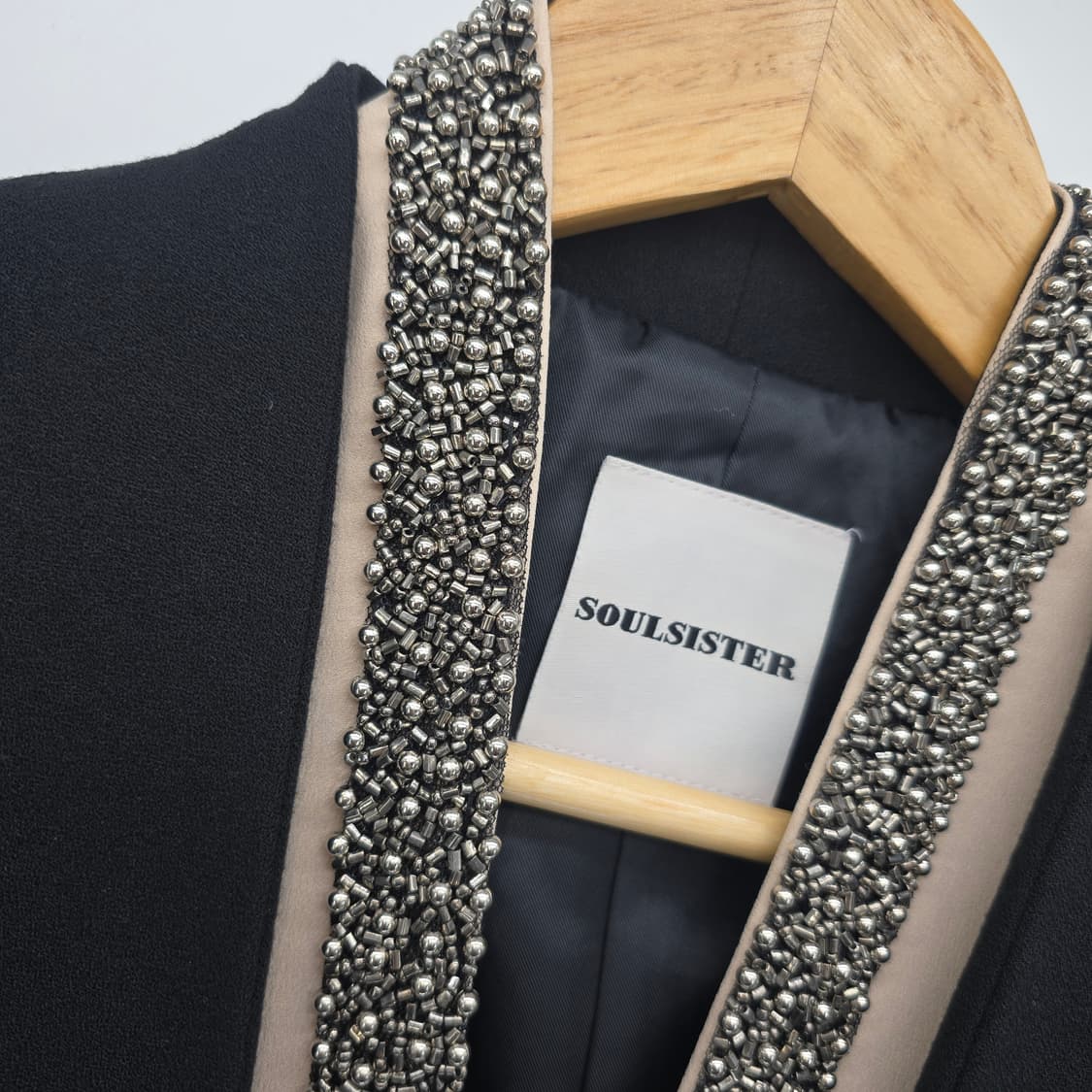 SOULSISTER 블랙 스톤 장식 자켓 S 상품이미지2