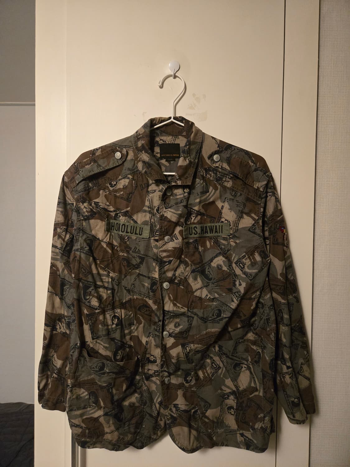 히스테릭 글래머 팝아트 카모 밀리터리 셔츠자켓 (S) 상품이미지1