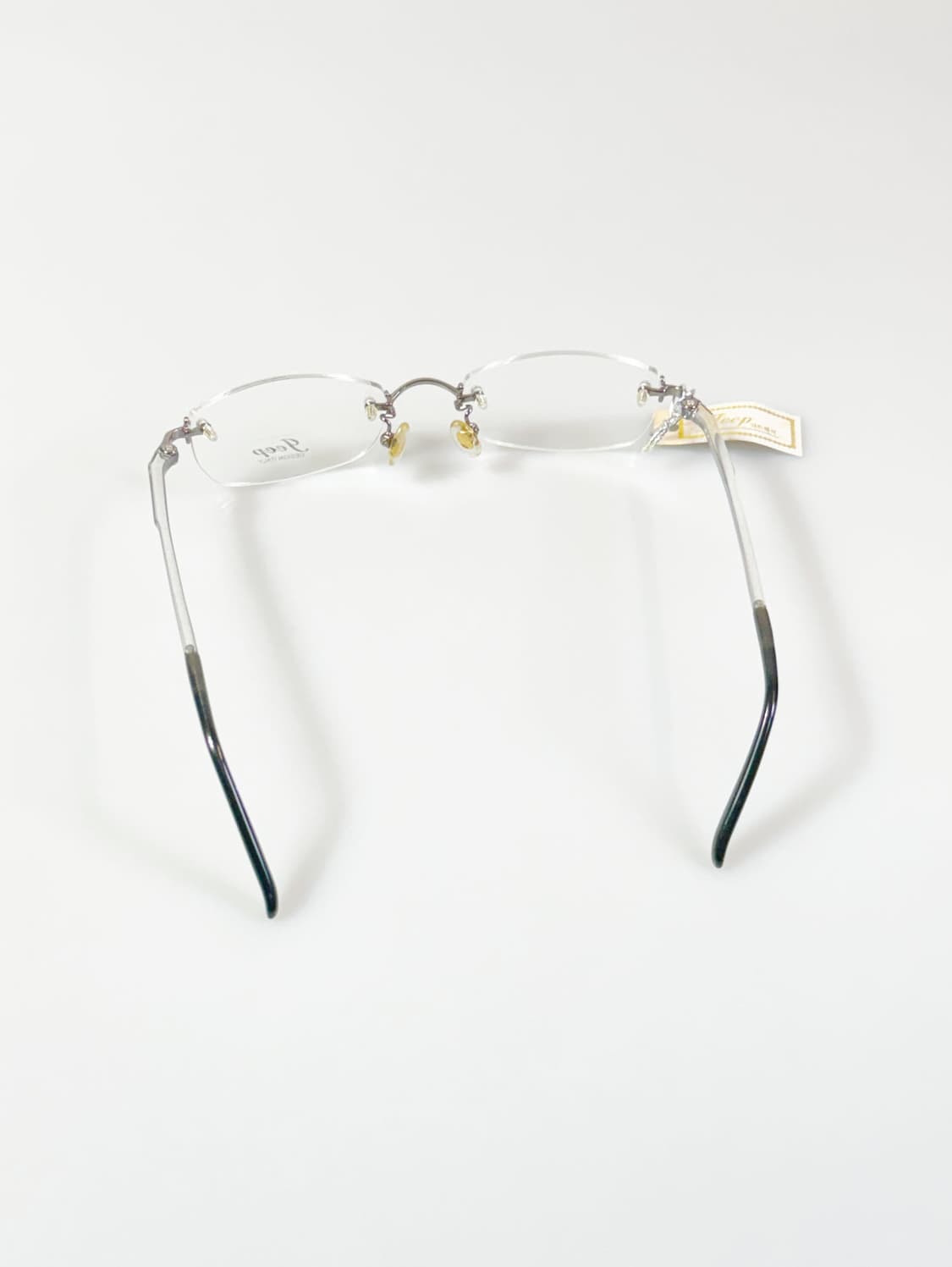 JEEP 실버 무테 스퀘어 메탈 프레임 빈티지 안경 상품이미지5