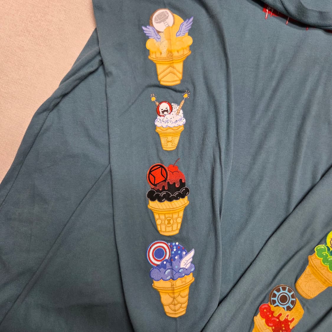 마블 eat the universe 아이스크림 그래픽 롱 슬리브 상품이미지4