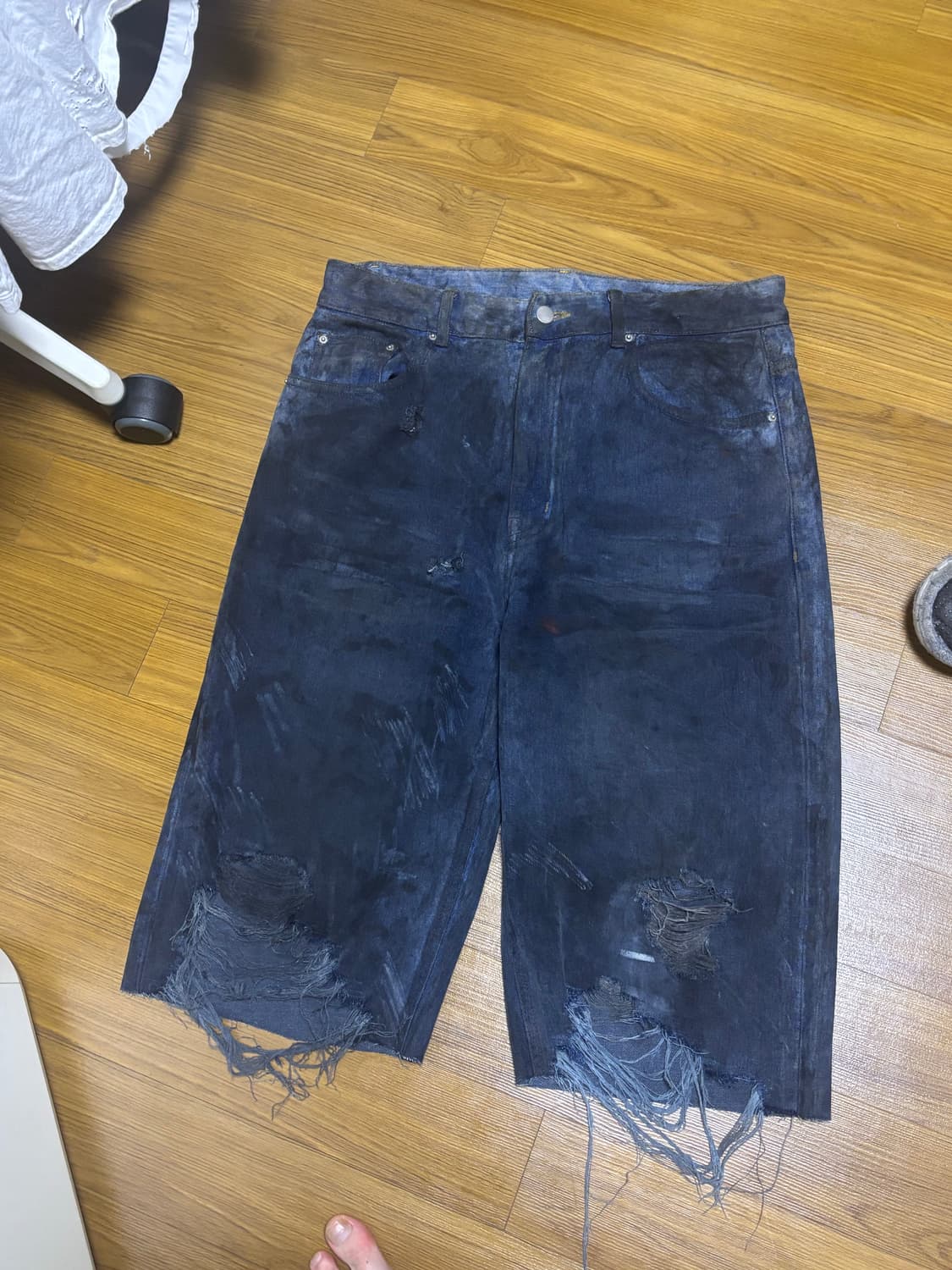 OBM 카카오일 데님 쇼츠. 상품이미지2