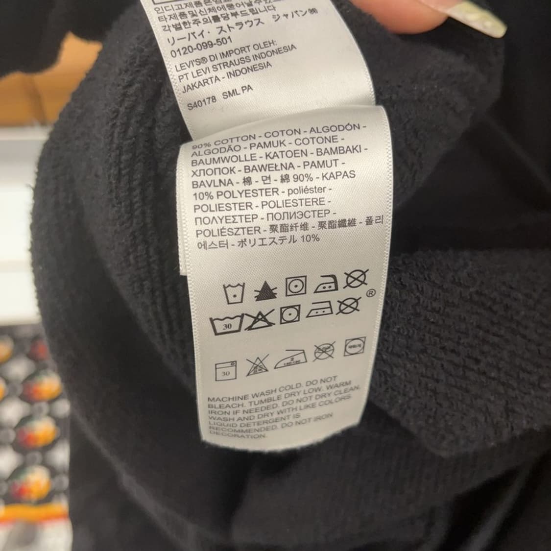 리바이스 캐주얼 레트로 빅로고 약기모 후드티 L C08096 상품이미지6