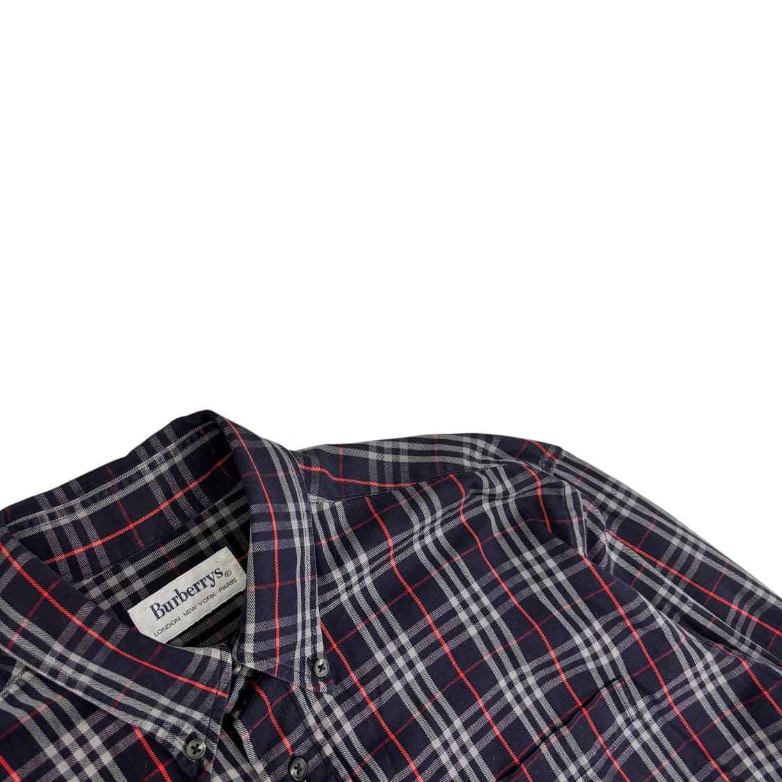 버버리 네이비 체크 셔츠 상품이미지3
