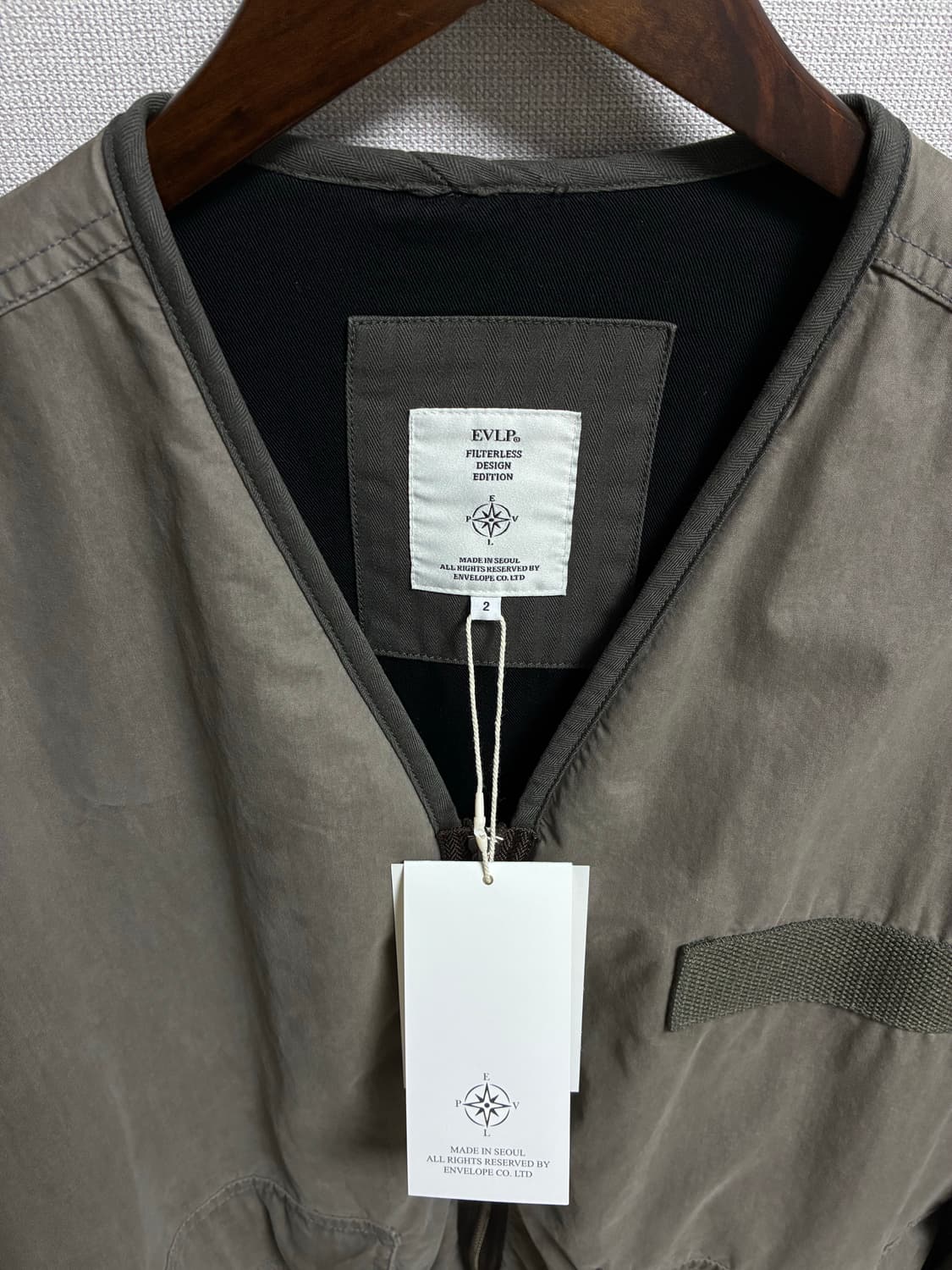 엔벨로프 크라우즈 라이너 자켓 세이지그레이컬러 2사이즈 판매 상품이미지4