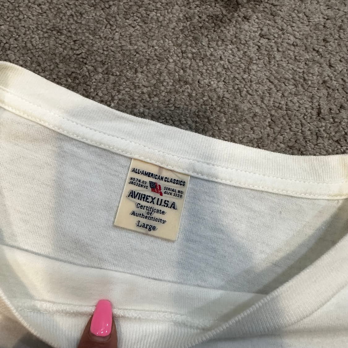 아비렉스 U.S Air Force 롱슬리브 티셔츠L 상품이미지2