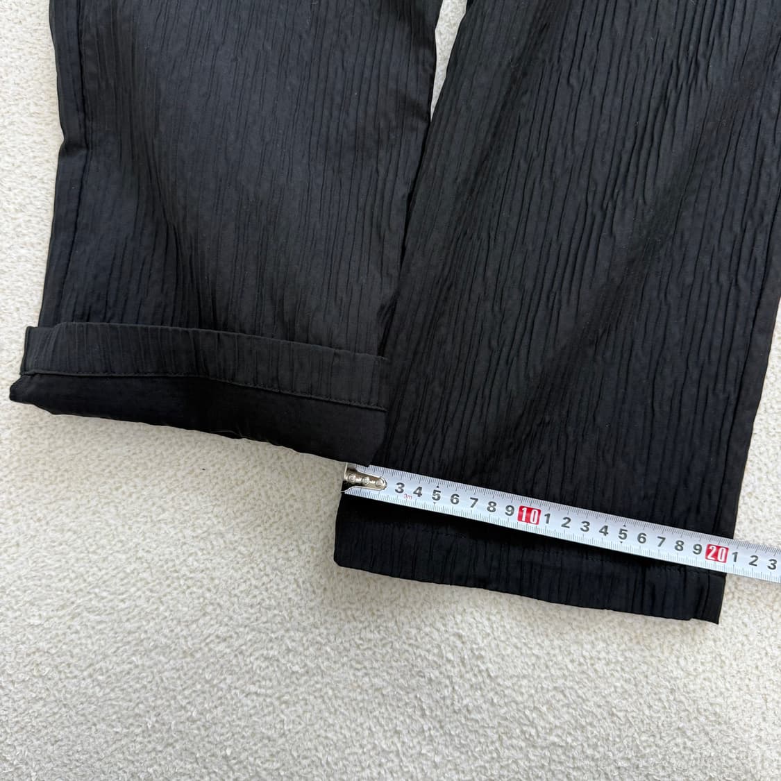 [US S] 자라 남성 백포켓 플리츠 밴딩 팬츠 바지 블랙 3704 상품이미지9