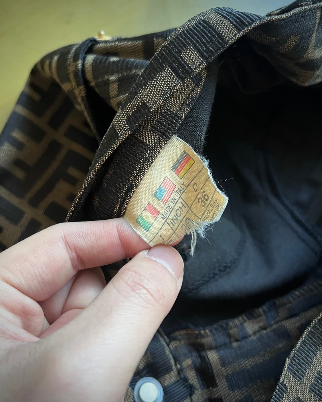 1990s FENDI Old Zucca Pattern Trouser 상품이미지6