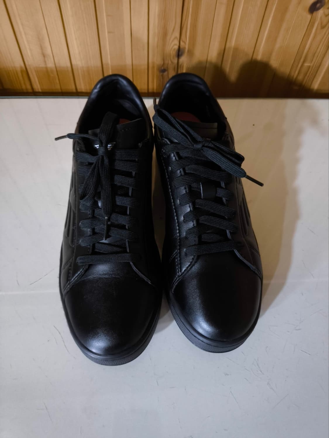 270mm 엠포리오 알마니 클래식 CC 스니커즈 올블랙 상품이미지3