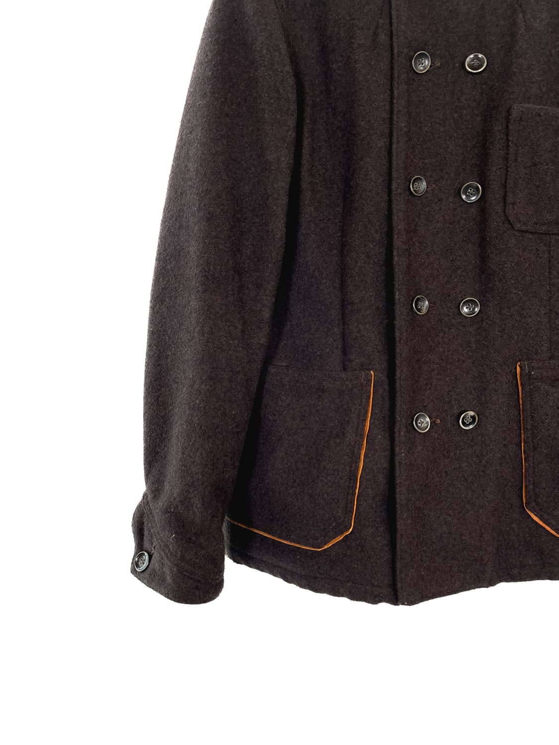 캐피탈 더블 브레스트 브라운 울 자켓 상품이미지4