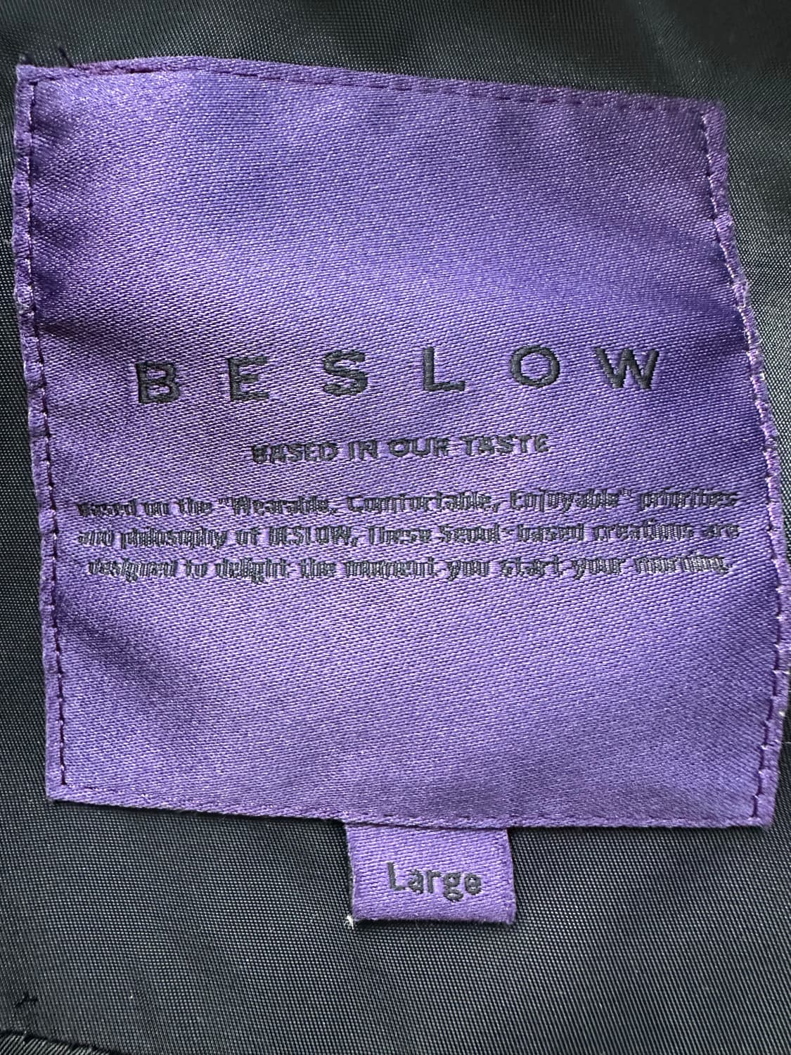 비슬로우 퍼플라벨 ma-1 자켓 블랙 L 상품이미지2