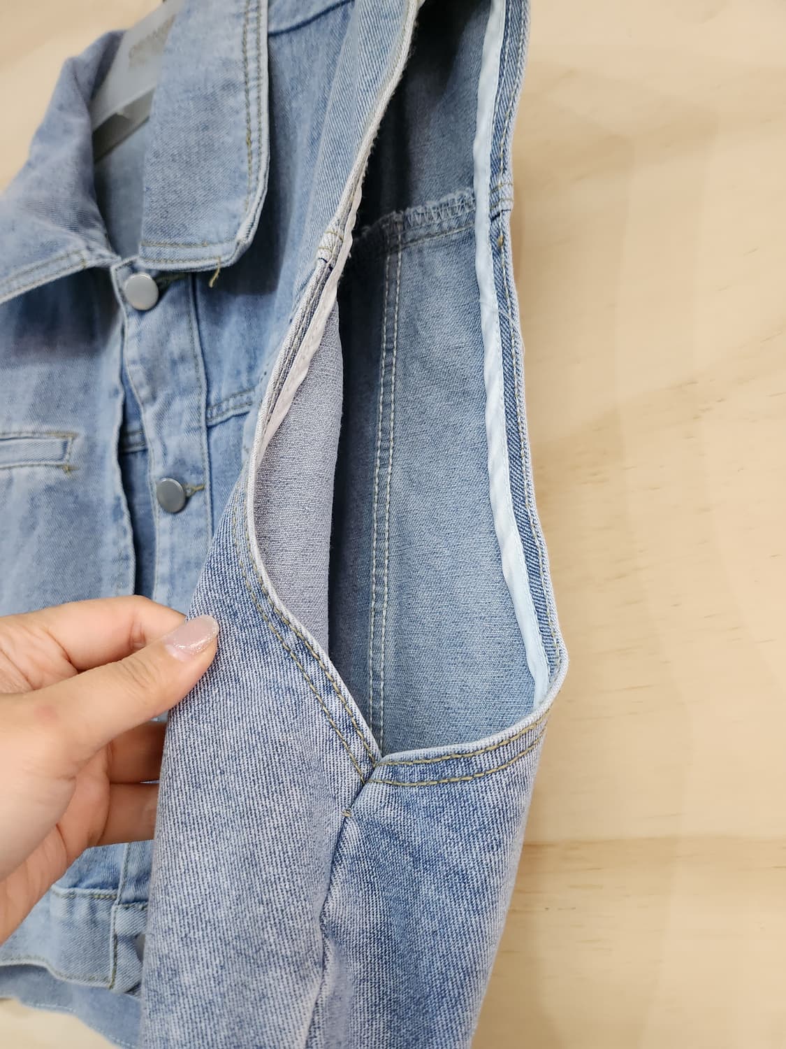 174) 여성 데님 숏 베스트 상품이미지4