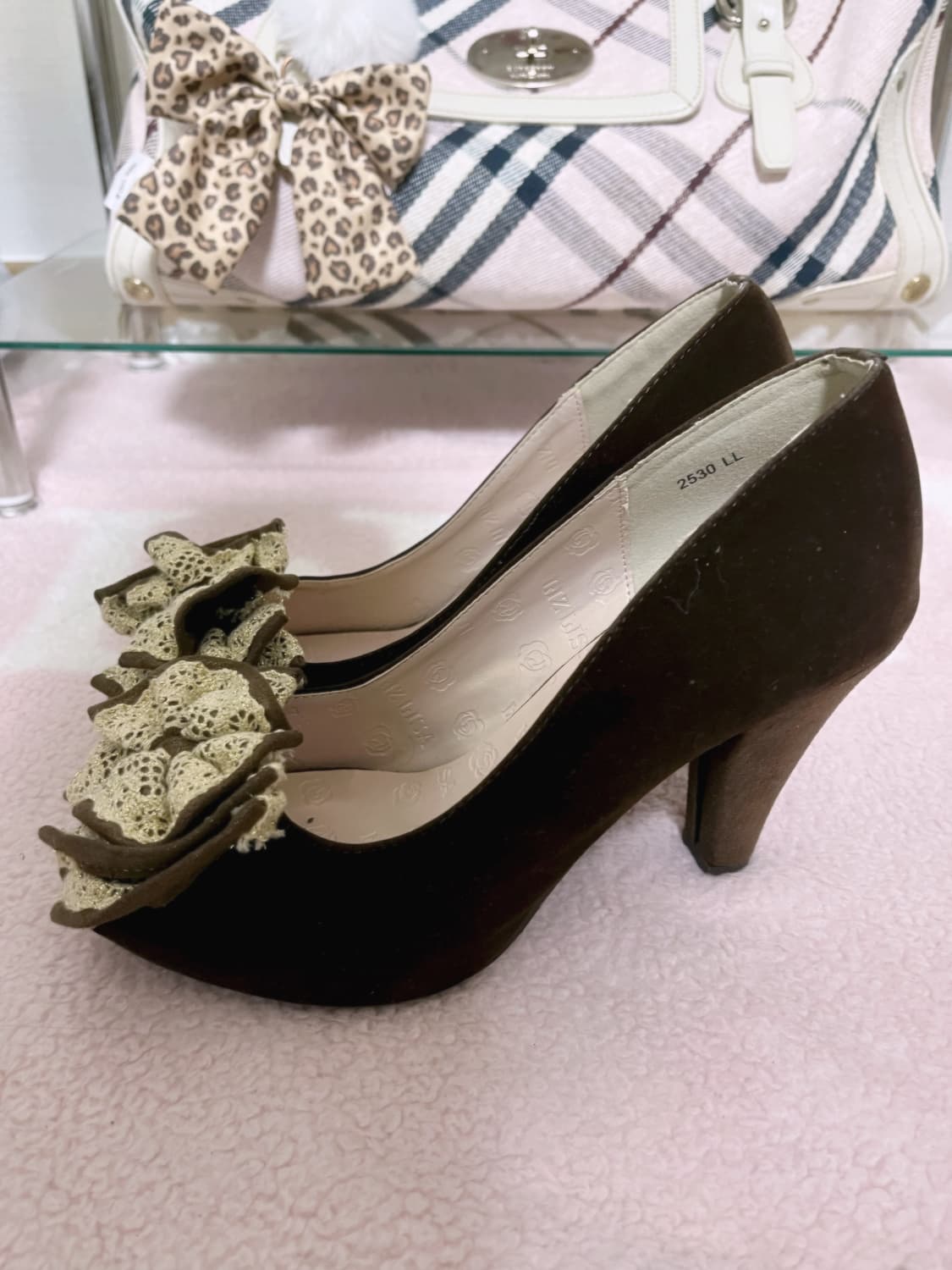 Lizlisa 리즈리사 라떼갸루 히메갸루 히메카지 초코 펀칭 리본 힐 상품이미지2