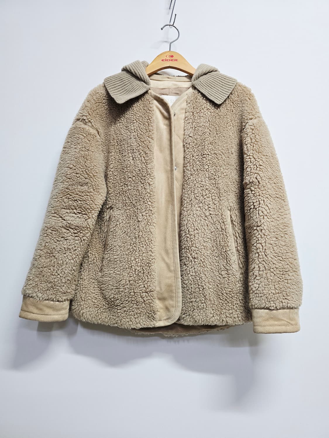 SJSJ 뽀글이 플리스 자켓 베이지 상품이미지1