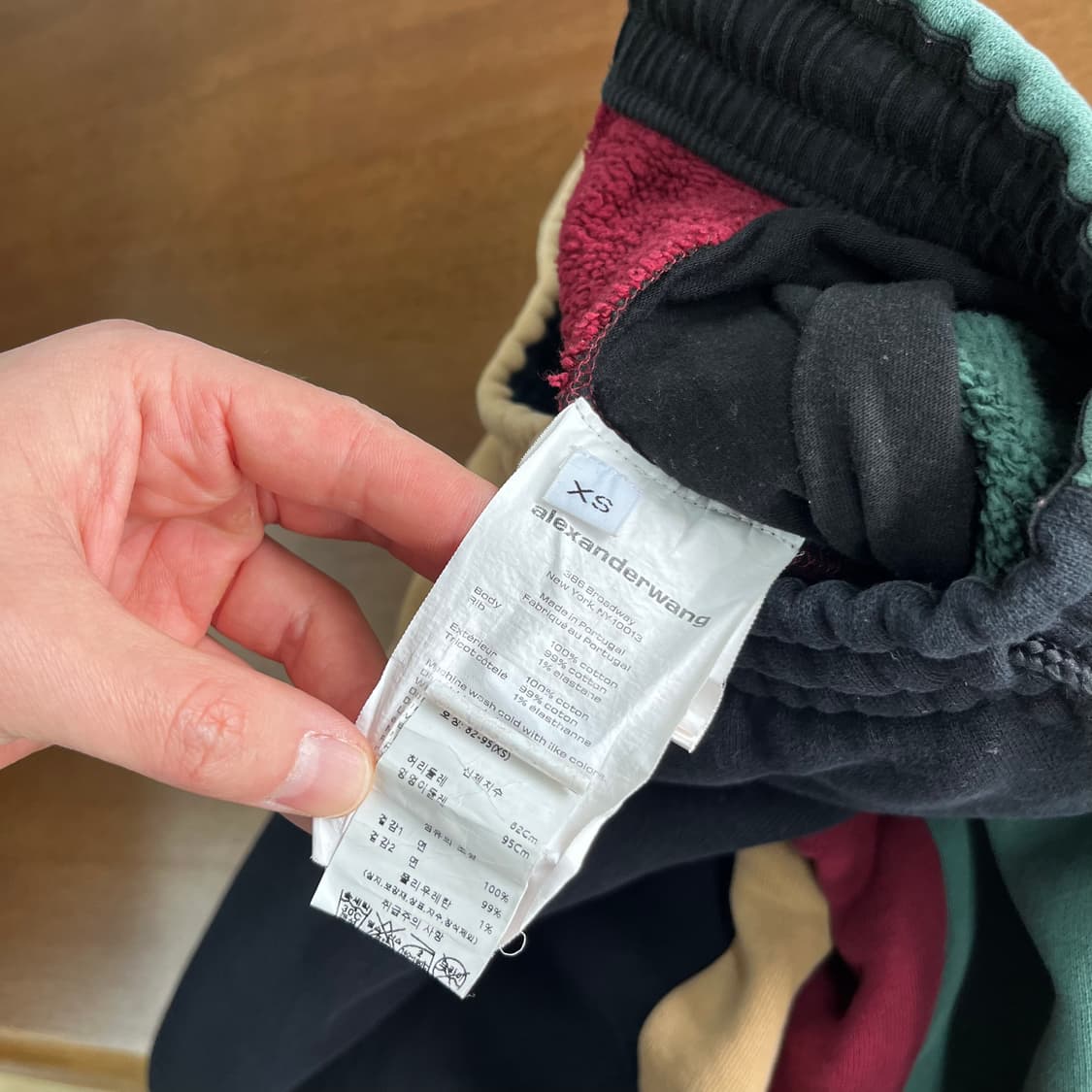 알렉산더왕 우먼 컬러블록 스웻 조거팬츠 XS 상품이미지6