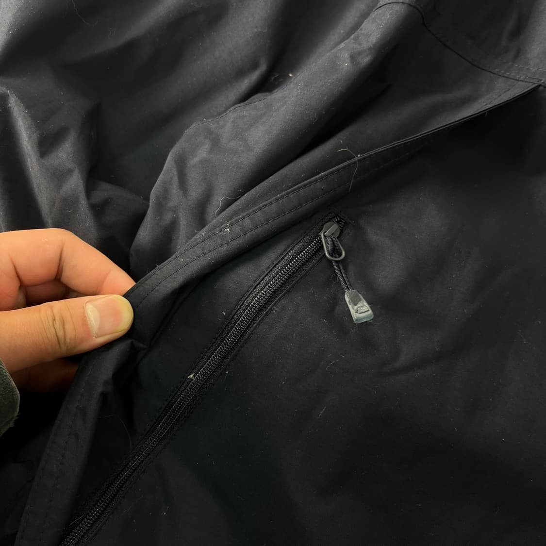 105 노스페이스 사이드로고 네이비 바람막이 자켓 상품이미지2