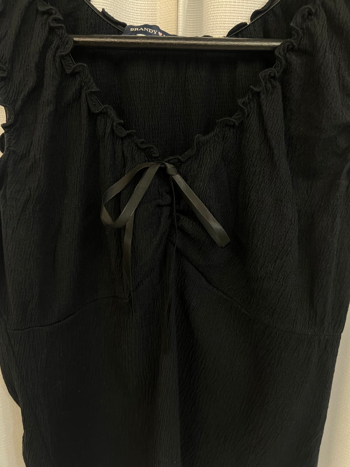 브랜드멜빌 리본 나시 블랙 상품이미지2