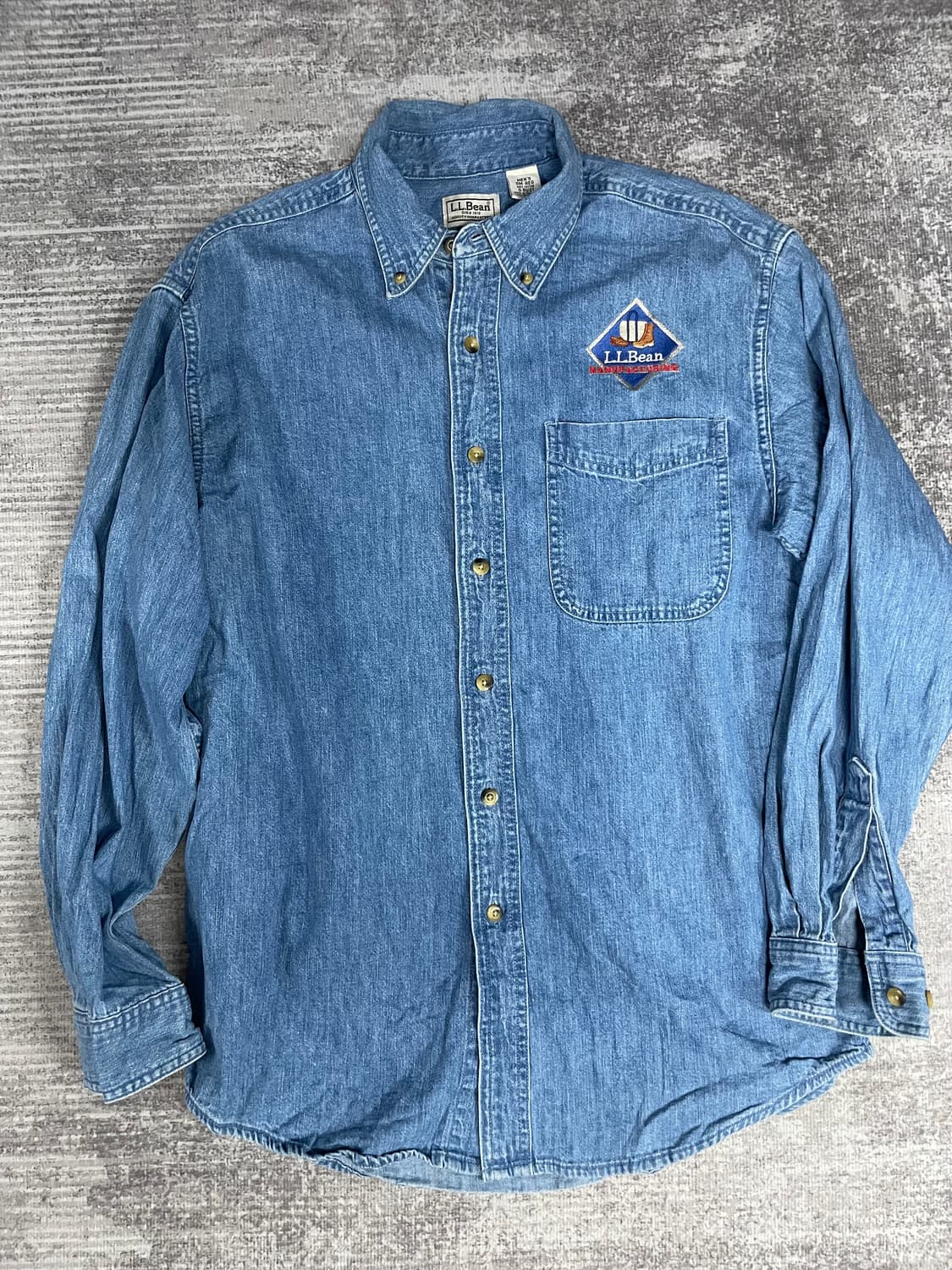 90s vintage L.L.Bean 워크데님 셔츠 상품이미지6