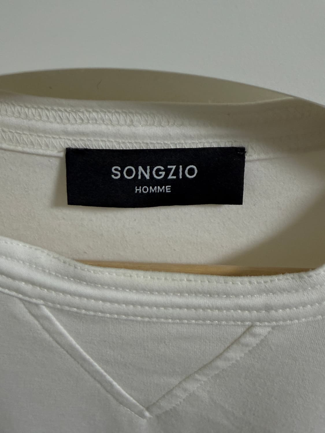 송지오옴므 슬랜트 오토그래프 티셔츠 화이트 상품이미지2