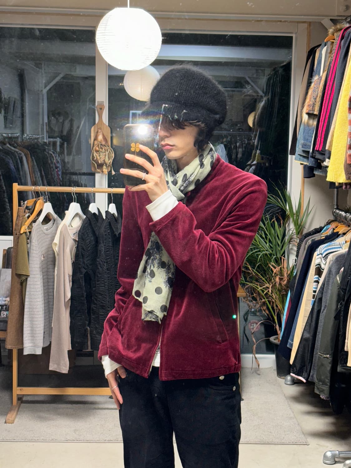 빈티지 앙고라 니트캡 상품이미지3