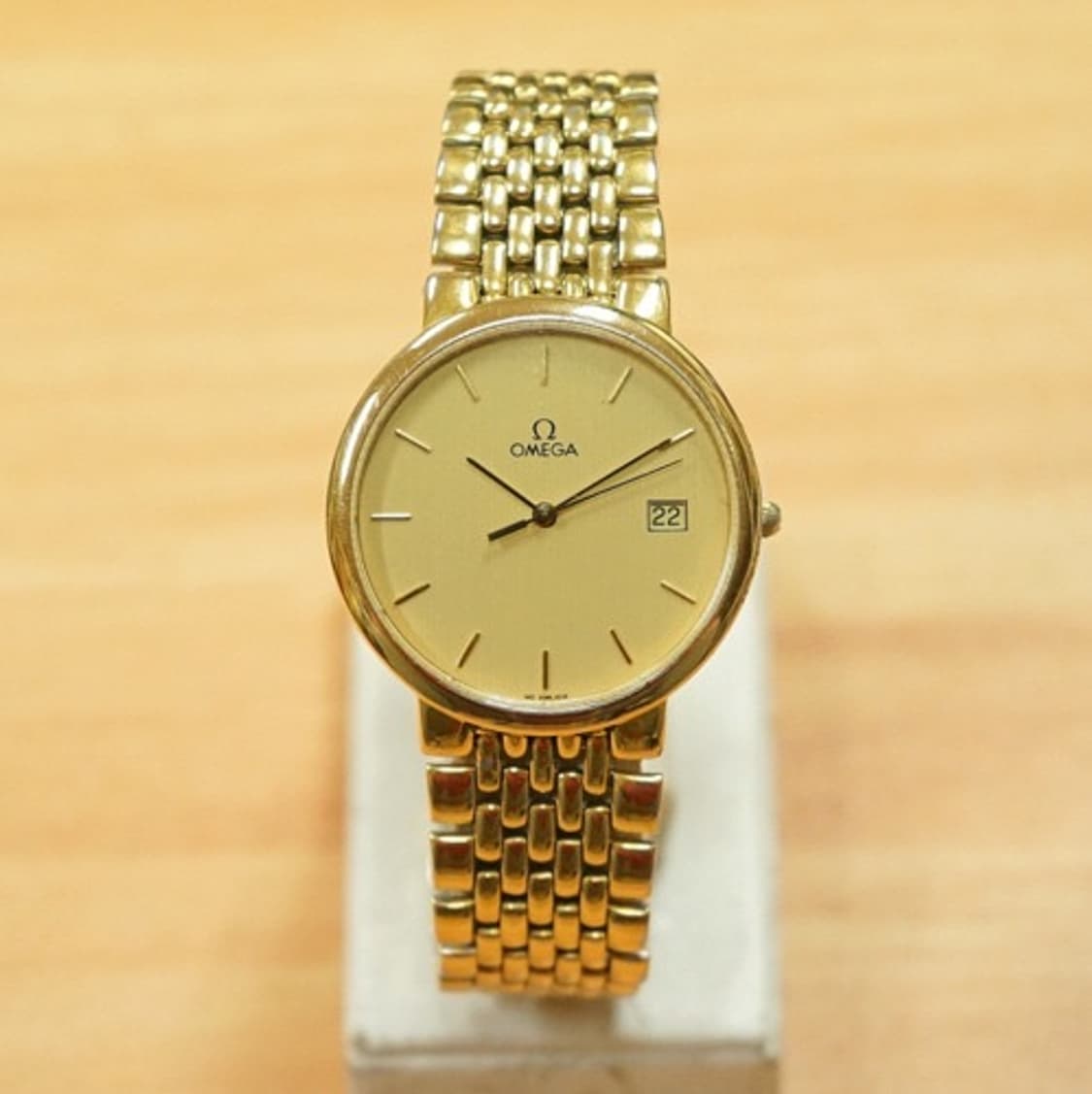 80s 오메가 드빌 금장 쿼츠 시계 상품이미지1