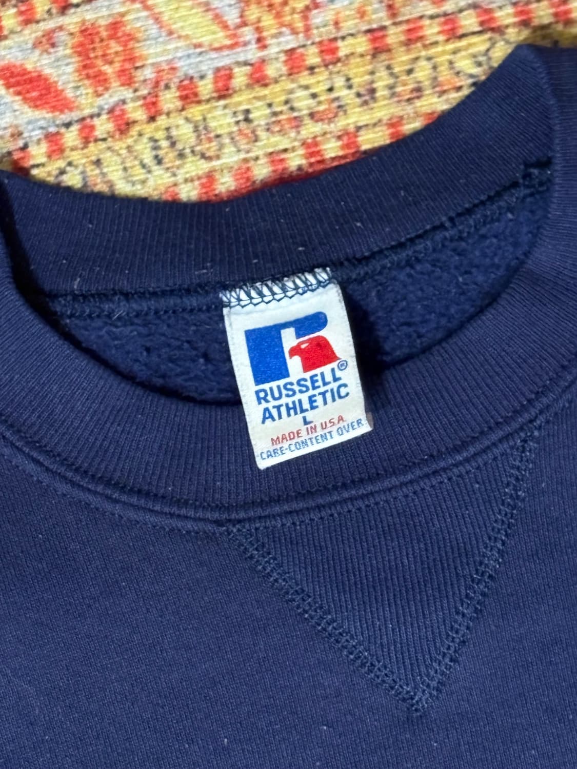 미제 러셀 빈티지 스웻셔츠 네이비 l 상품이미지2