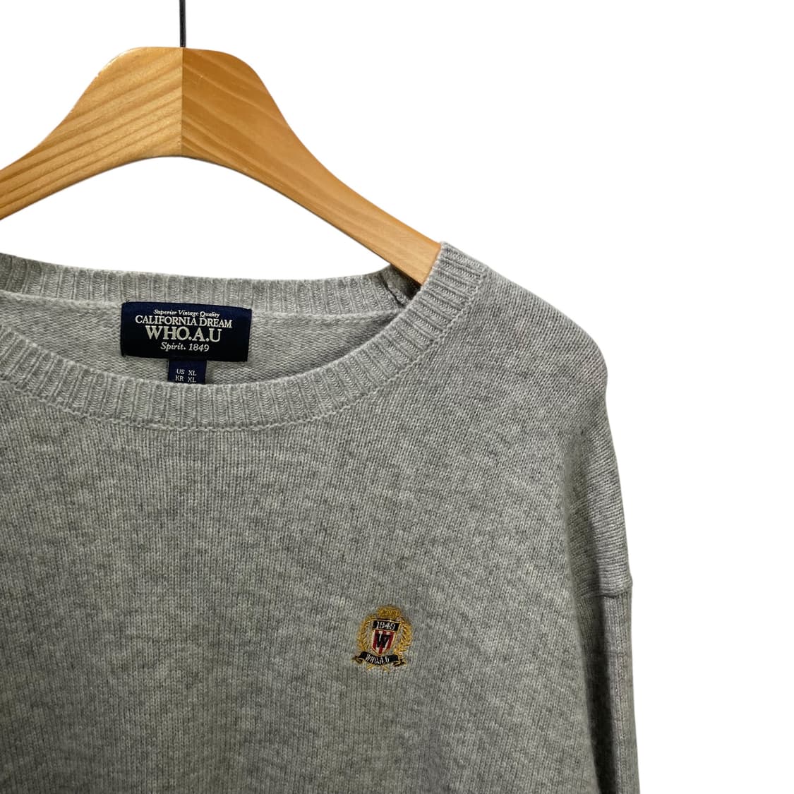 후아유 그레이 니트 상품이미지3