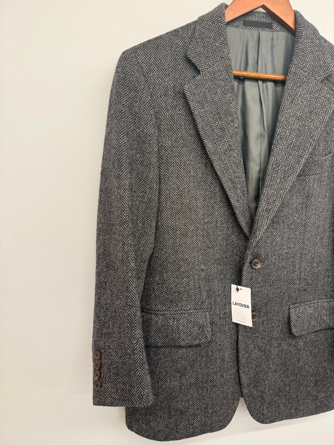 버버리 해링본 울자켓 상품이미지5