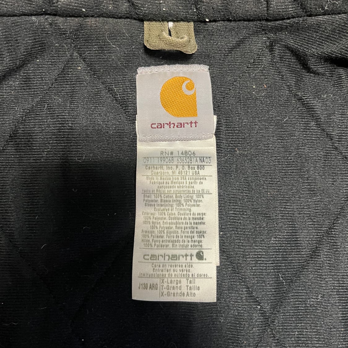 [XL] 칸예 칼하트 US J130 덕 액티브 자켓 ARG 상품이미지5