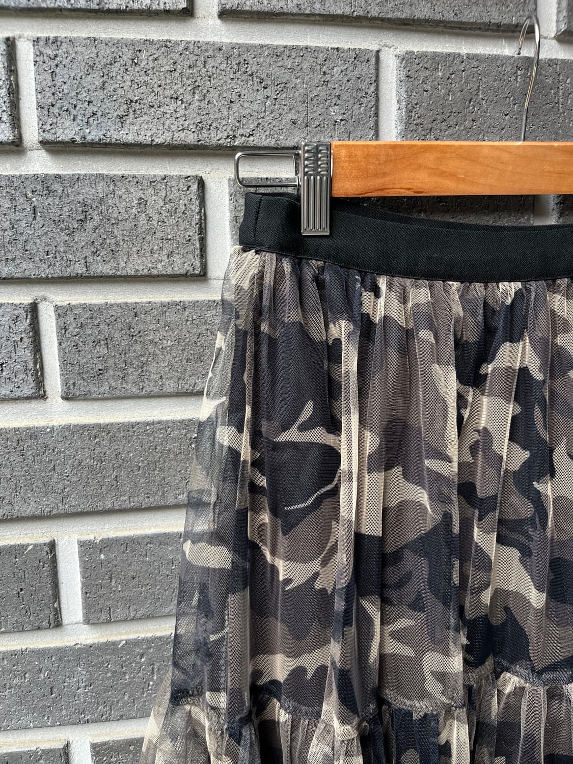 카모플라쥬 더블 튤 롱 스커트 상품이미지7