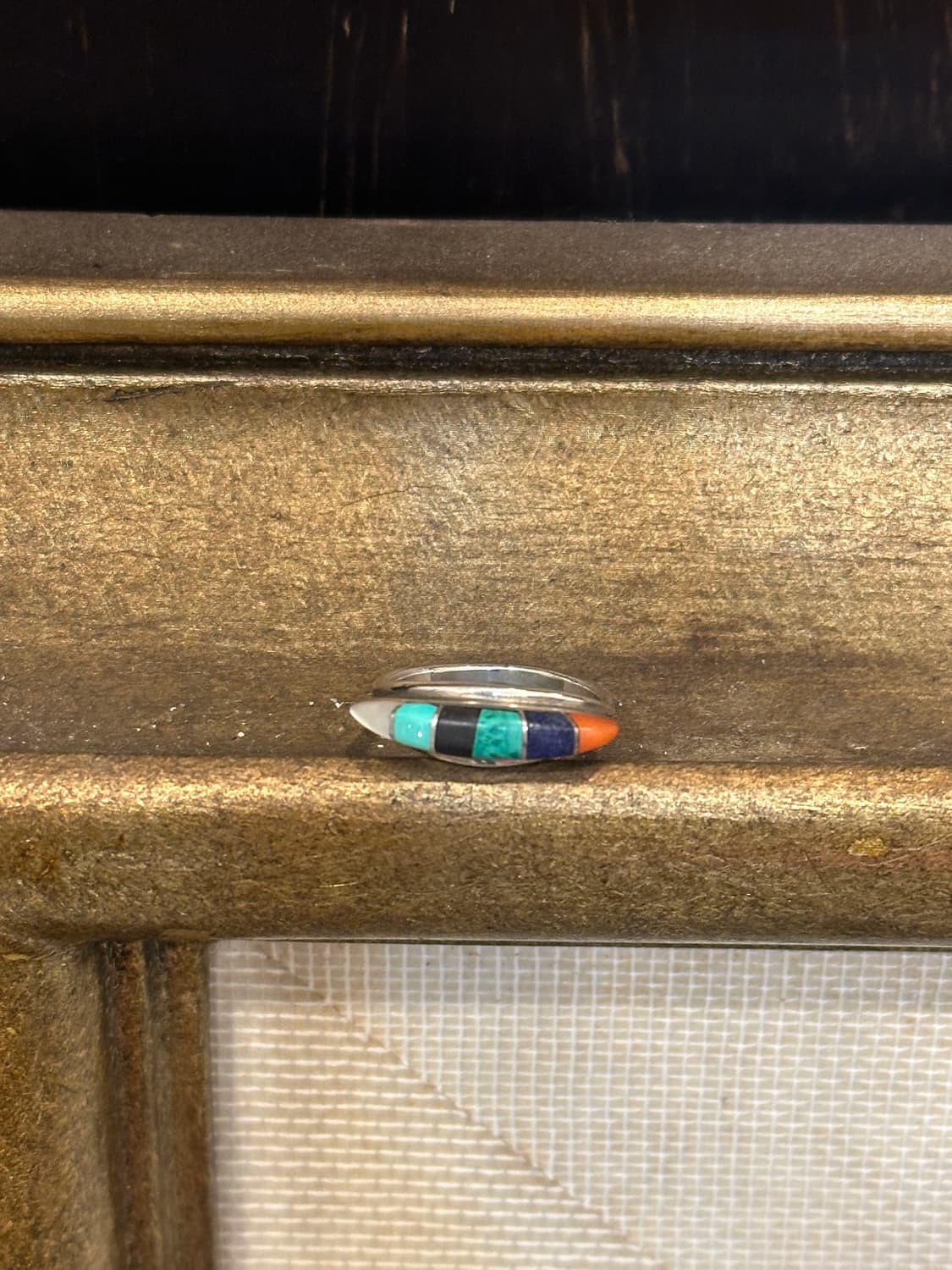 Navajo gemstone 925silver ring 상품이미지2