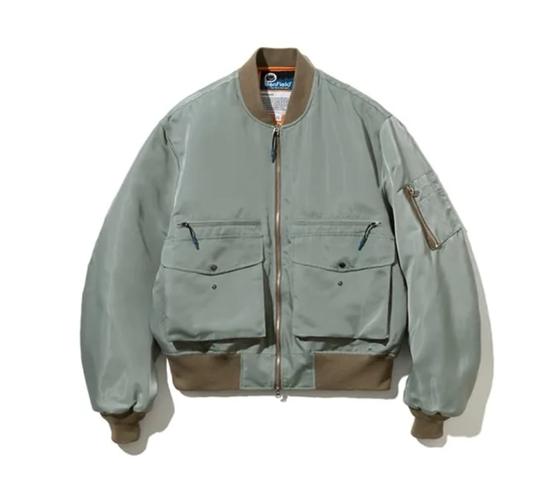 펜필드X유니폼브릿지 ma-1 bomber jacket grey 상품이미지1