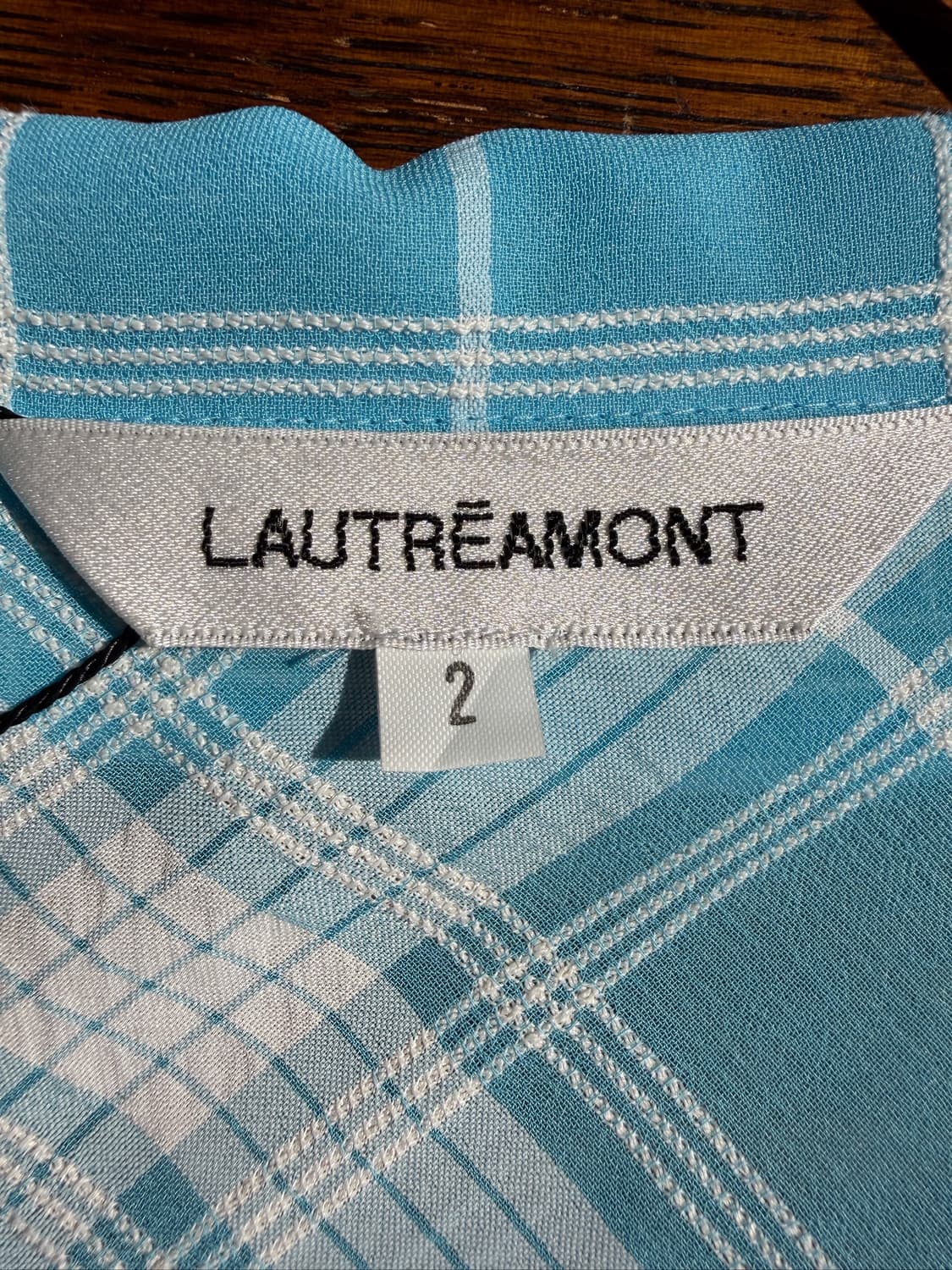 Lautreamont  Sky-Blue Check Shirt 상품이미지5