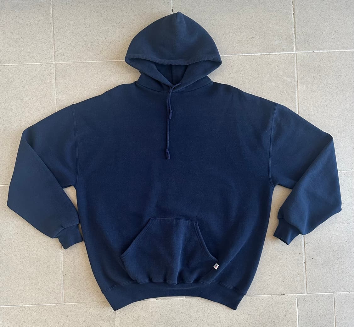 90s 빈티지 러셀 후드 네이비 XXL 상품이미지1