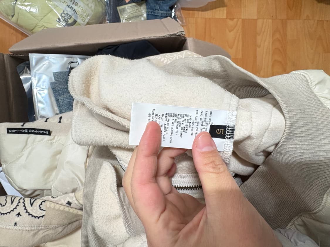 캐피탈 / 플리스 반다나 비부악 후드 블루종 상품이미지8