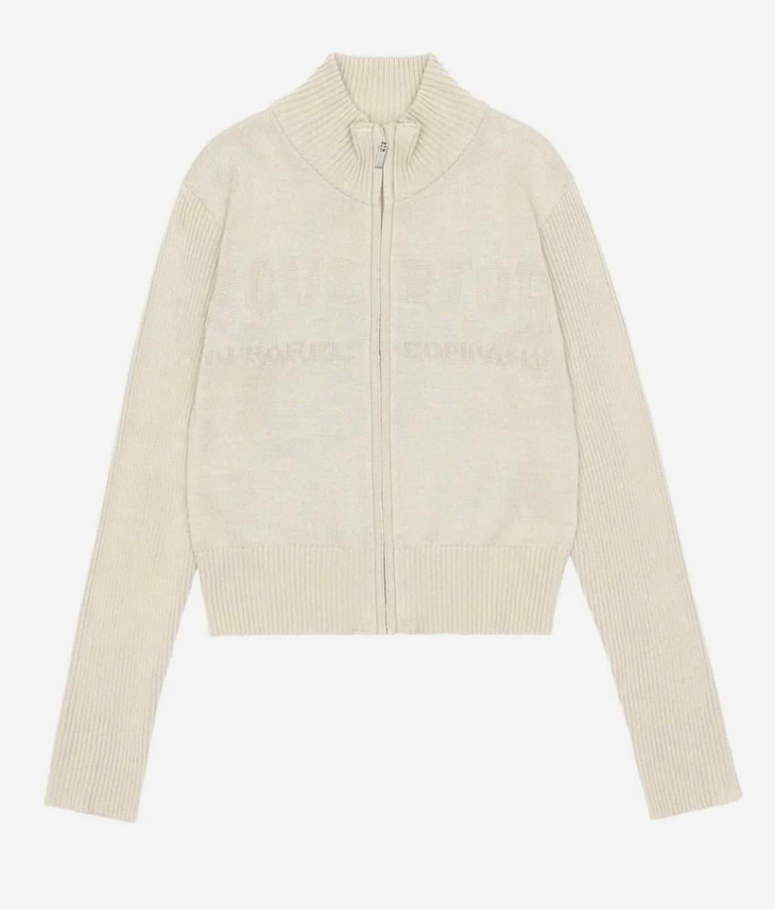 스컬프터 클래식로고 집업 스웨터 (아이보리) 상품이미지1