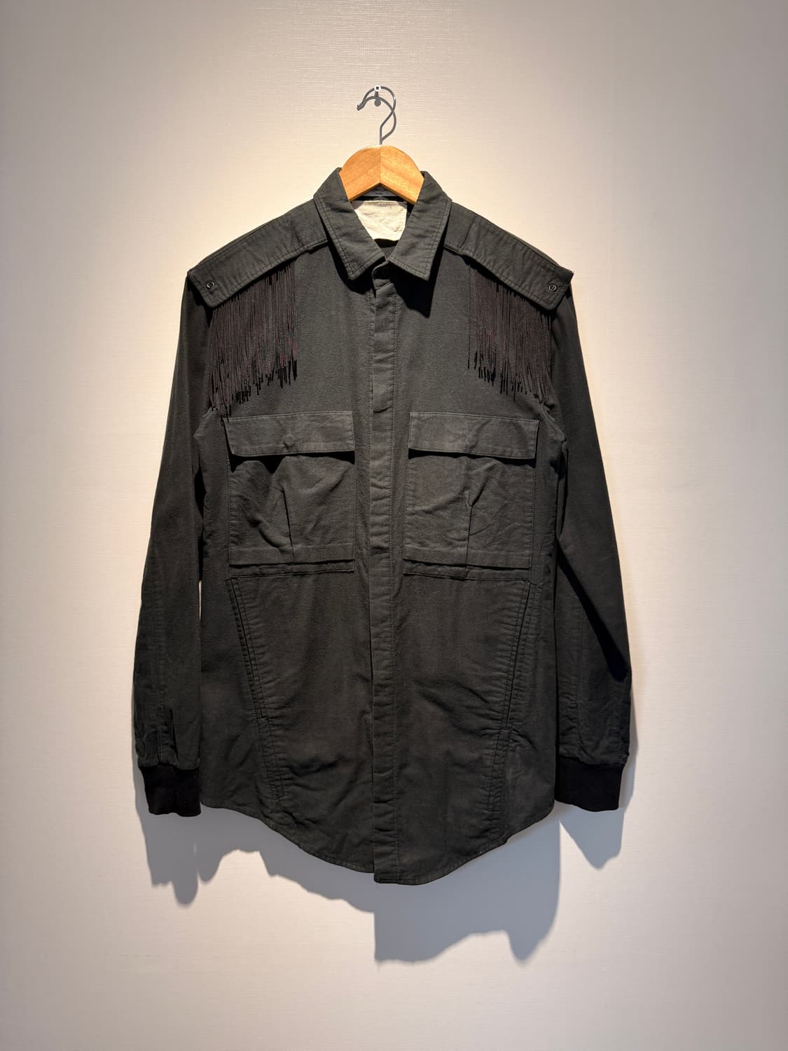 17AW Re-Edition Back Zip Fringe Shirt 상품이미지1