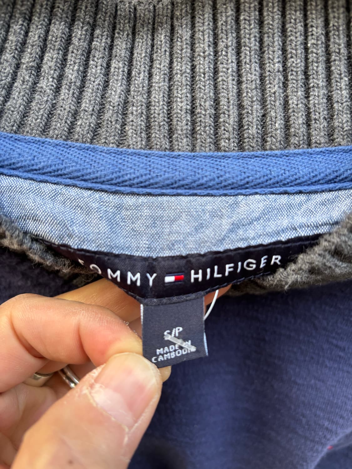 타미힐피거 빈티지 v넥 면니트 상품이미지5