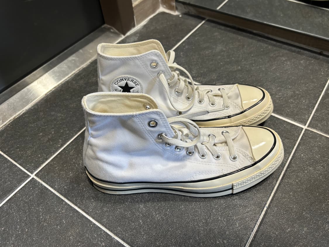 컨버스 척 70 블랙 핀스트라이프 화이트 상품이미지1