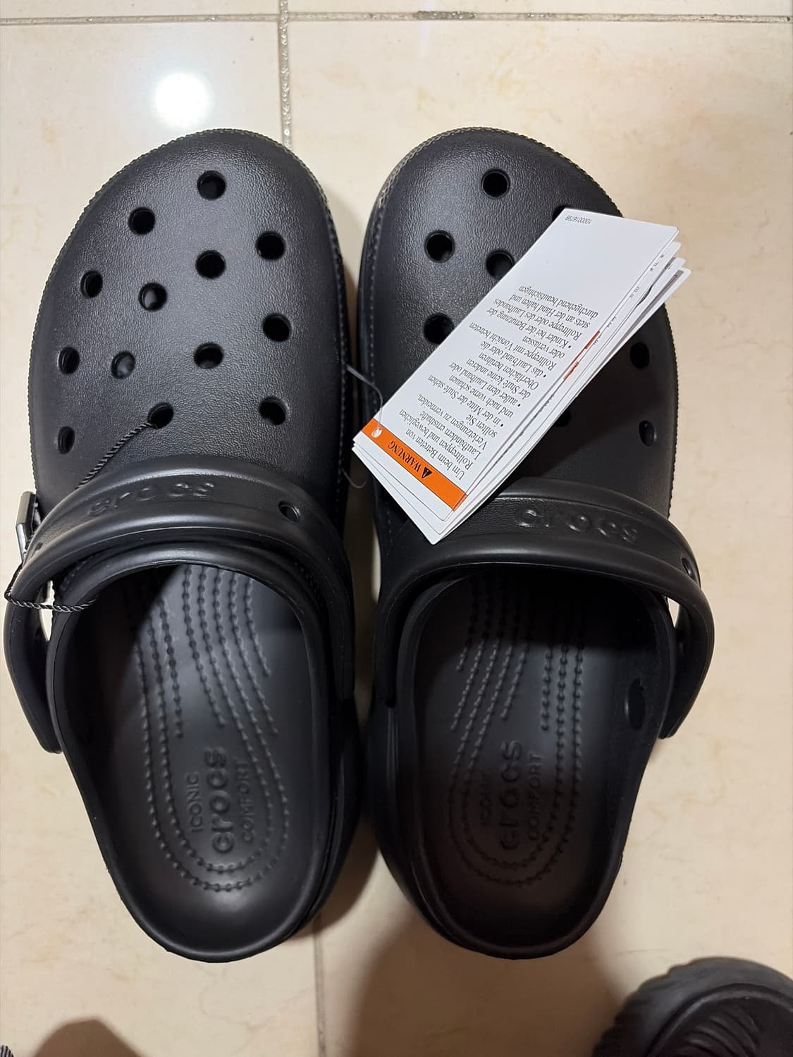 크록스 플랫폼 크로그 블랙 250mm 새상품 상품이미지1