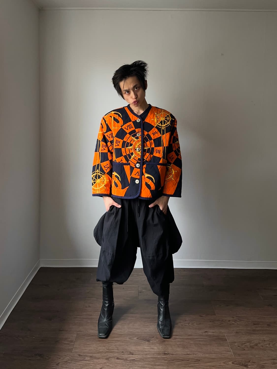 볼륨 커브드 사루엘 팬츠 상품이미지2