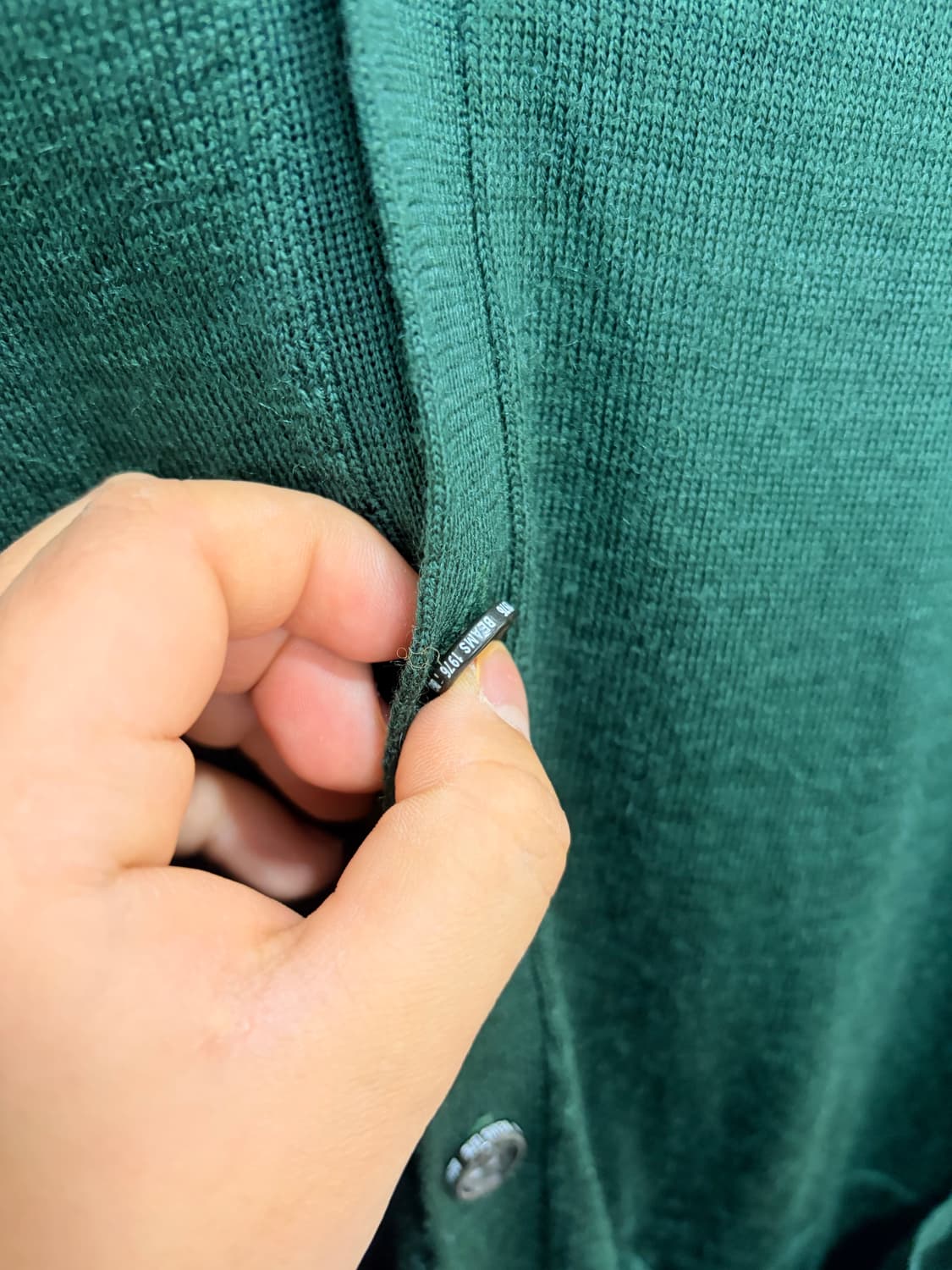 Beams 초록 니트 가디건 상품이미지7