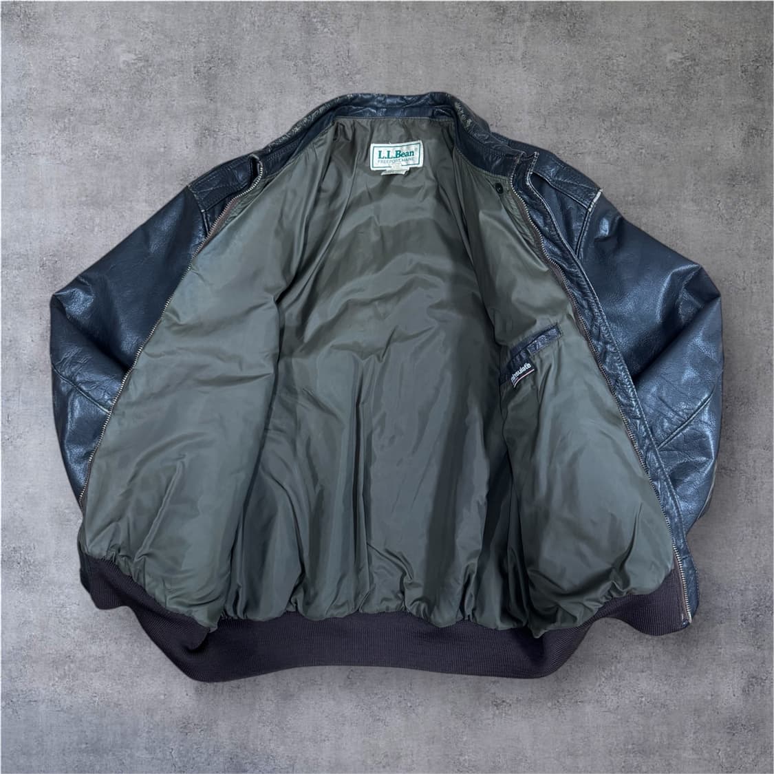 USA made)엘엘빈(llbean) A-2 레더자켓 44 상품이미지3