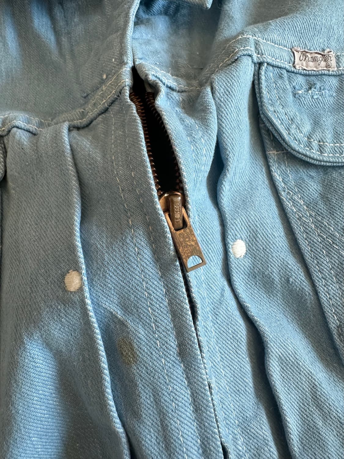 60s USA 빈티지 랭글러 22MJZ 셀비지 데님 자켓 24MJZ 상품이미지5