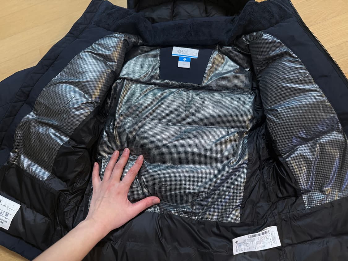 콜럼비아 키즈 구스다운패딩 130사이즈 상품이미지5